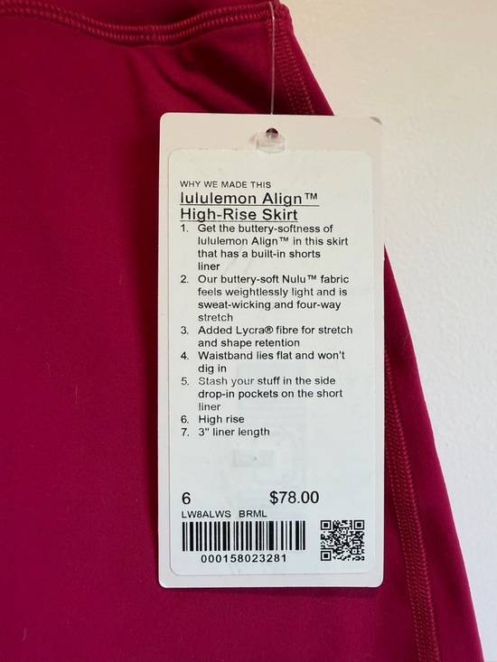 Lululemon Tennis Skirt size 6 - Picture 2 of 2